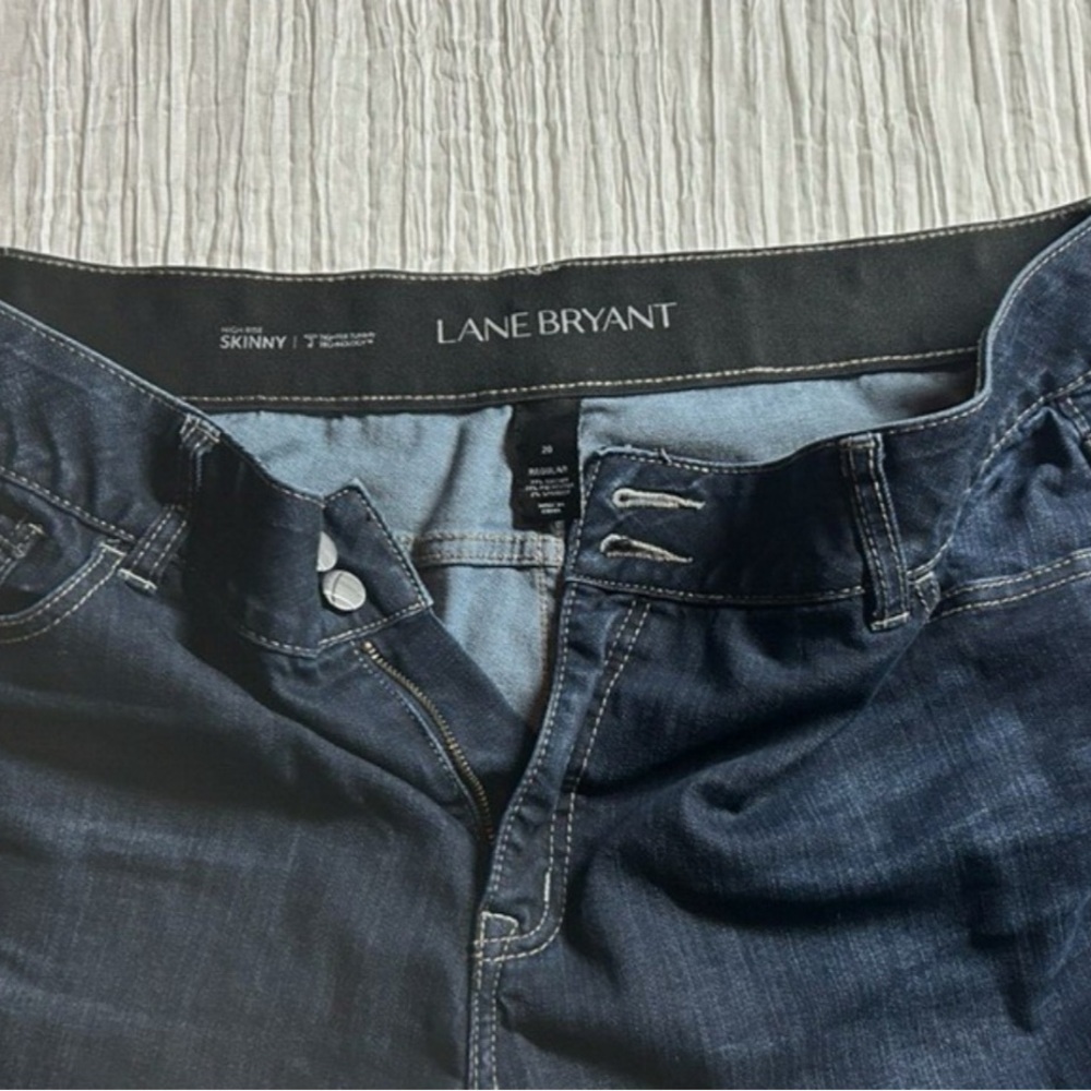Lane Bryant Dark Blue Skinny Jeans